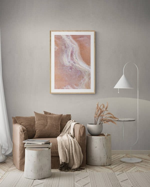 Extraordinary-experiences-comfy-warm-living-room-with-large-armchair-pink-salt-abstract-artwork-small